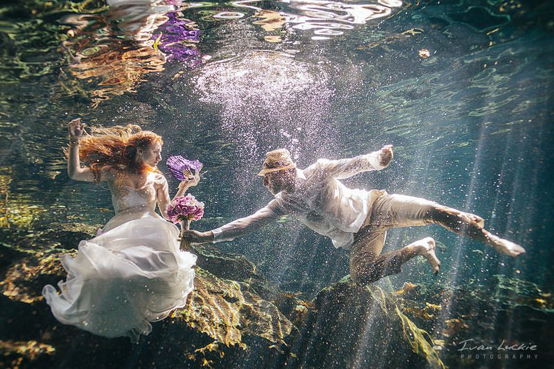 Sofia+Mike - Best underwater trash the dress photography - Ivan Luckie Photography-2
