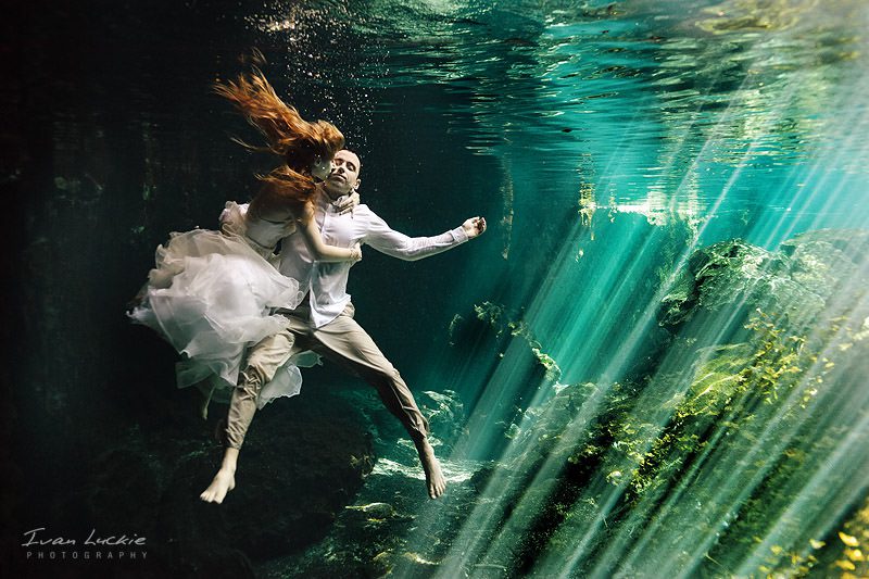Sofia+Mike - Best underwater trash the dress photography - Ivan Luckie Photography-1