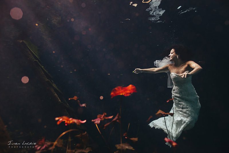 Cenote Gran - Underwater wedding Trash The Dress - Ivan Luckie Photography-1