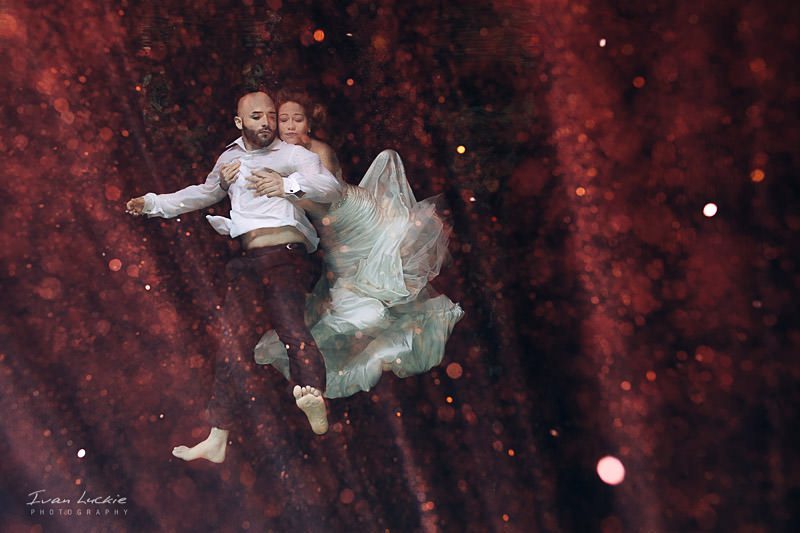 Cenote Azul - Doreen+Christian - Underwater wedding Trash The Dress - Ivan Luckie Photography-1