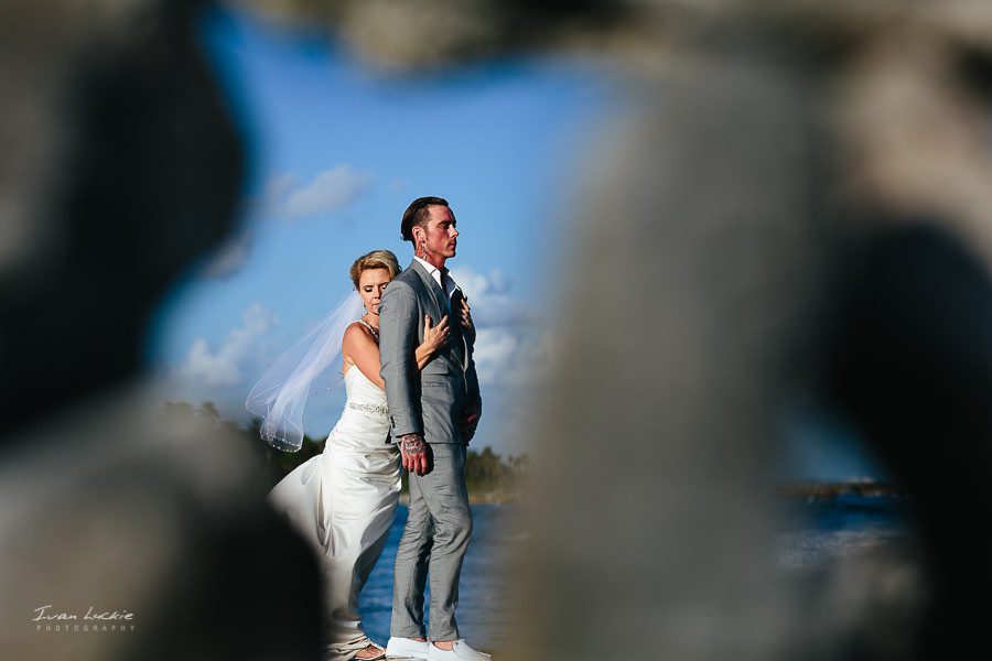 creative shoot in a Beach wedding