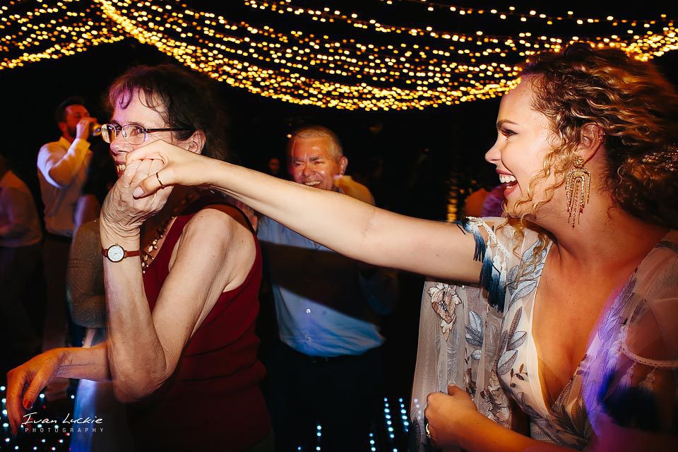 bride dancing with mother of the bride